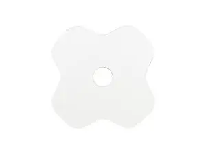 Sublimation Blanks Hardboard Name Tag (8.1*8.1*0.3cm,Lucky Clover Shape)