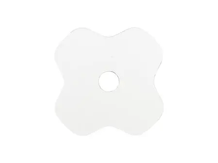 Sublimation Blanks Hardboard Name Tag (8.1*8.1*0.3cm,Lucky Clover Shape)