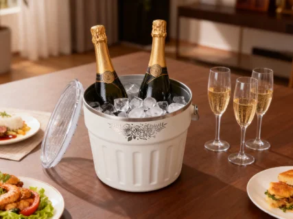 260oz/7.8L Ice Bucket for Engraving (White)