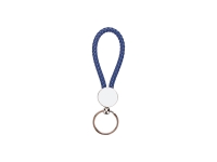Sublimation Round Braided Keyring (Blue)