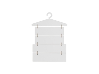 Sublimation Blanks 5 Pieces Laundry Room Hardboard Hanging Wall Signs (Hanger &amp; Rectangle)