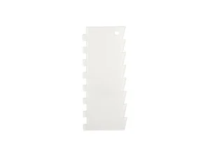 Sublimation Acrylic Cake Decorating Scraper (10*24*0.4cm, Jagged Edge)