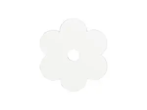 Sublimation Blanks Hardboard Name Tag (8.1*8.1*0.3cm,Peach Blossom Shape)