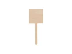 Estaca de Jardim Madeira compensada (Quadrado,7*17.5cm)