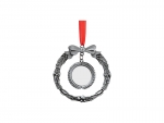 Round Sublimation Blank Wreath Metal Ornament