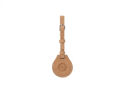 Sublimation Blanks PU AirTag Luggage Tag Holder(Brown)