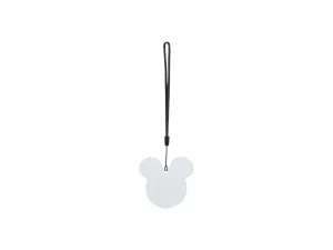 Sublimation PU AirTag Cover Pendant(Mickey Mouse, White)