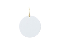 Sublimation Blanks Plastic Round Ornament(φ7.3cm)