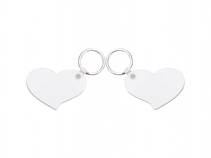 Sublimation Blanks Hardboard Key Ring (Lover Hearts)
