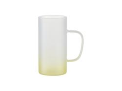 Caneca de Vidro 22oz/650ml (Fosco, Degradado Amarelo)