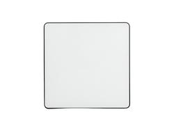 Íman de frigorífico com encarte para música de sublimação (10 x 10 x 1 cm, preto)