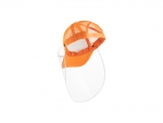 Sublimation Adult Mesh Cap w/ Removable Face Shield (Orange)