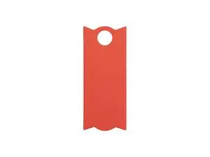 Engraving Blanks Rectangle Silicone Name Tag for 40oz Stanley Tumbler (3.3*8*0.3cm,Red)