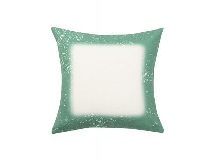 Sublimation Blanks Green Bleached Starry Linen Pillow Cover