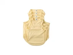 T-Shirt sem Manga Cachorro Sublimação Tamanho L (Amarelo)