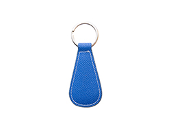 Porta-Chaves Couro PU para gravado a laser (Gota d água, Azul)