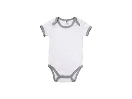 Baby Onesie Short Sleeve XL(Gray Edge,12-18M)