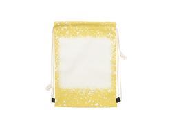 Bolso Cordones Lino Estrellado (Amarillo)