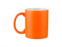 Sublimation 11oz Fluorescent Mug(Frosted, Reddish Orange)