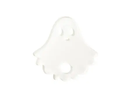 Sublimation Blanks Acrylic Name Tag (6.5*6.5*0.4cm,Halloween Ghost Shape)
