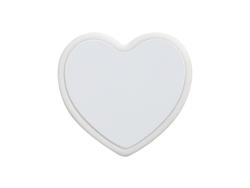 Tapa de pajita de silicona con inserto (Blanca, Forma Corazón)