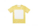 Yellow Bleached Starry Cotton Feeling T-shirt for Sublimation Printing