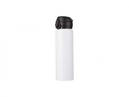 Botella Acero Inoxidable Tapa Pop 500ml/17oz (Blanco)