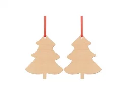 Sublimation Blanks Double-sided Plywood Ornament (Tree)