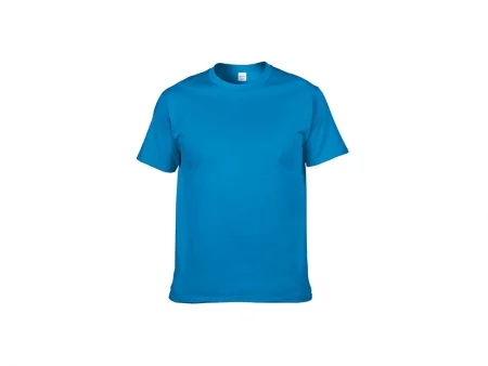 Sublimation Cotton T-Shirt-Medium blue
