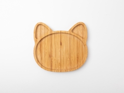 Engraving Blanks Bamboo Baby Cat Plate