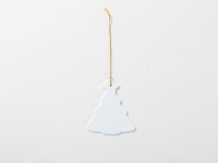 Sublimation Blanks Plastic Christmas Tree Ornament(7.1*8.3cm)
