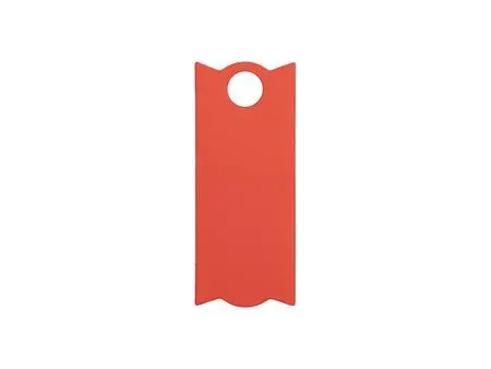 Etiqueta de identificación de silicona rectangular grabado láser para vaso Stanley de 40 oz (3.3 * 8 * 0.3 cm, rojo)