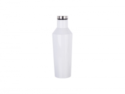 Sublimation 17oz/500ml Cone Shape Wine Bottle (White) MOQ:3000