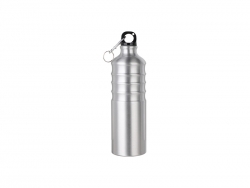 Sublimation 750ml Aluminum Water Bottle (Silver)