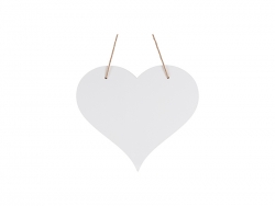 Sublimation Hardboard Door Hanger (Heart Shape,29.8*26.3*0.3cm)