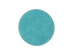 Sublimation PU Leather Round Mug Coaster (Green, 9.5cm)