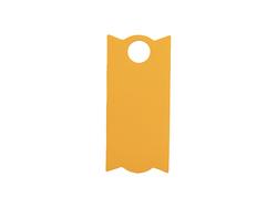 Engraving Blanks Rectangle Silicone Name Tag for 30oz Stanley Tumbler (3.3*7.3*0.3cm,Orange)
