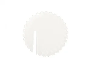 Sublimation Blanks Acrylic Drink Tags (φ5*0.4cm,Wavy Shape)