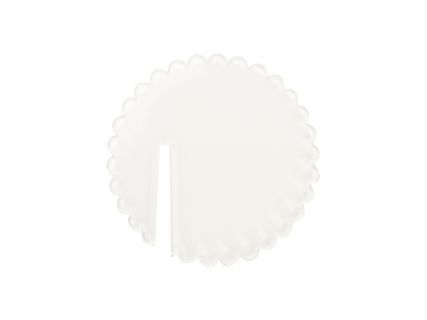 Sublimation Blanks Acrylic Drink Tags (φ5*0.4cm,Wavy Shape)