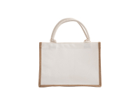 DTF Printable Blank Linen Tote Bag with Bleached Canvas