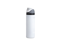 Engrave 24oz/700ml Powder Coated Stainless Steel Water Bottle with Flip One Touch Portable Lid