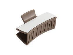 Clipping de Cabelo Infantil para Sublimação com Inserção (Marrom Escuro,7.9*3.4*4.4cm)