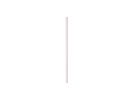 20cm Straight Pink Glass Straw