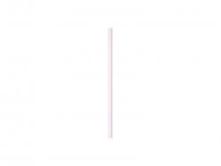 20cm Straight Pink Glass Straw