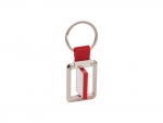 Sublimation Blanks Rotatable Keychain(Red, Rectangle)