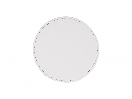 Sublimation PU Leather Round Mug Coaster (9.5cm)