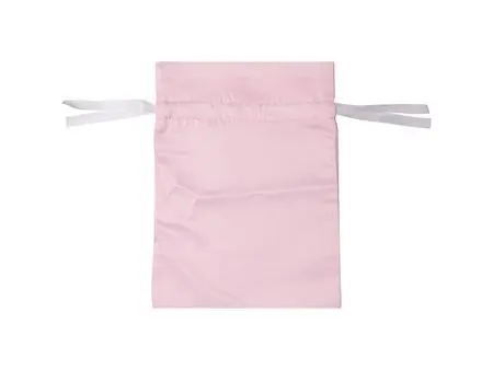 Bolsa Cordón Satén Rosa (16*23cm)