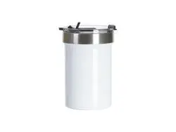 Tumbler Travel Acero Inoxidable 18oz/550ml con Tapa de Clic (Blanco)