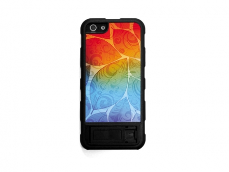 Sublimation iPhone 5/5S/SE Cover with Stand (Plastic, Black)