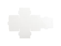 Caja de pañuelos cuadrada sublimación con boca en forma de elipse pequeña (10*10*10cm)